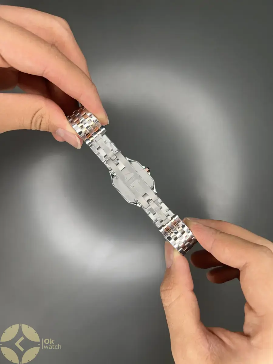 ساعت مچی کارتیه پنتر سیلوررزگلد صفحه سفید Cartier Panthere