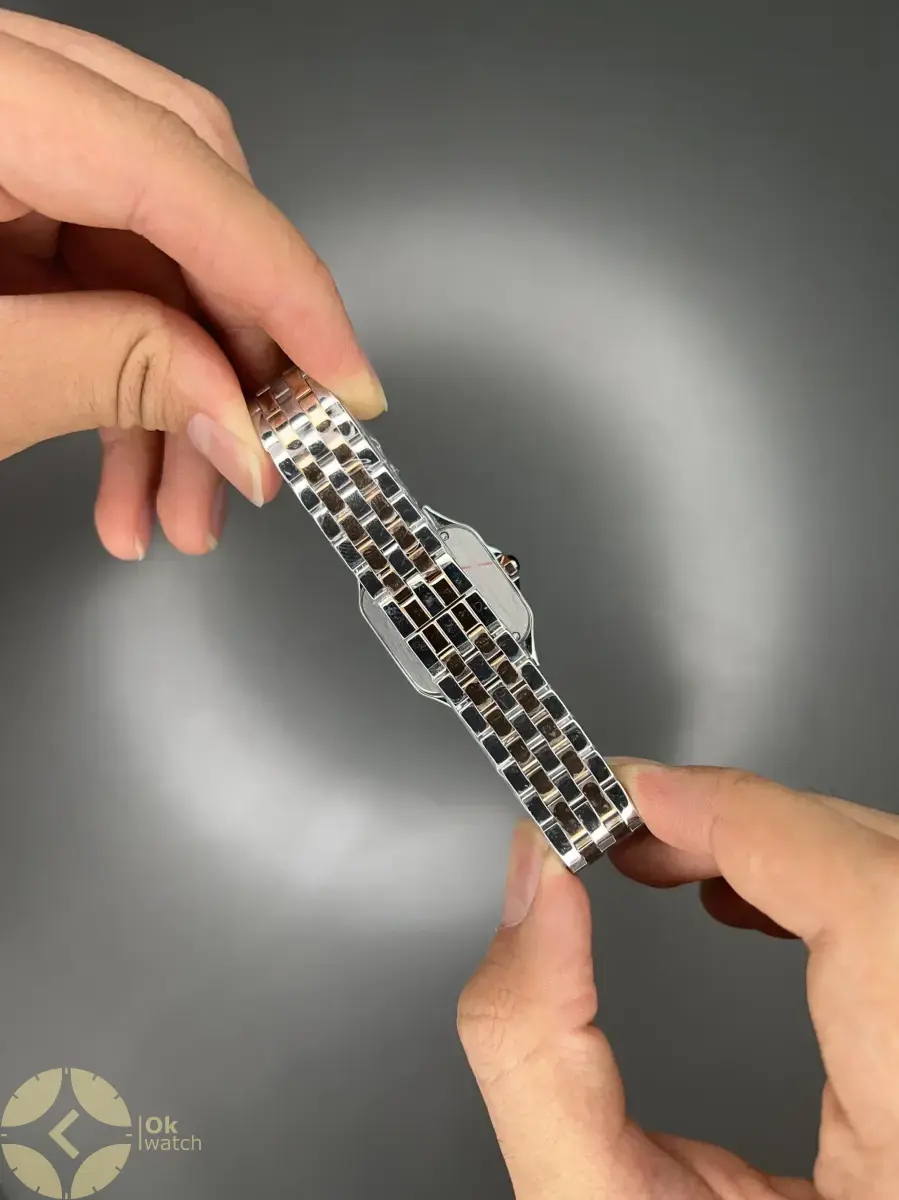 ساعت مچی کارتیه پنتر سیلوررزگلد صفحه سفید Cartier Panthere