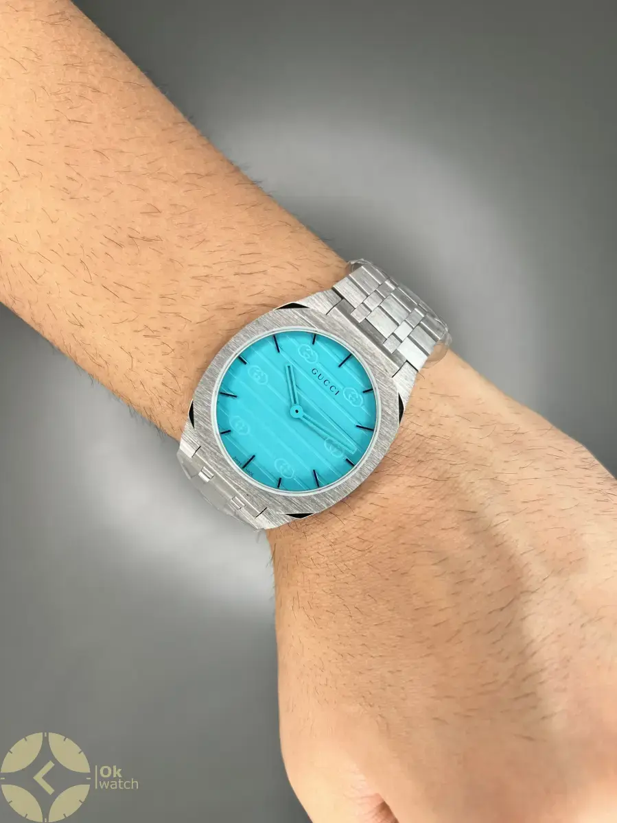 ساعت مچی گوچی سیلور صفحه تیفانی Gucci