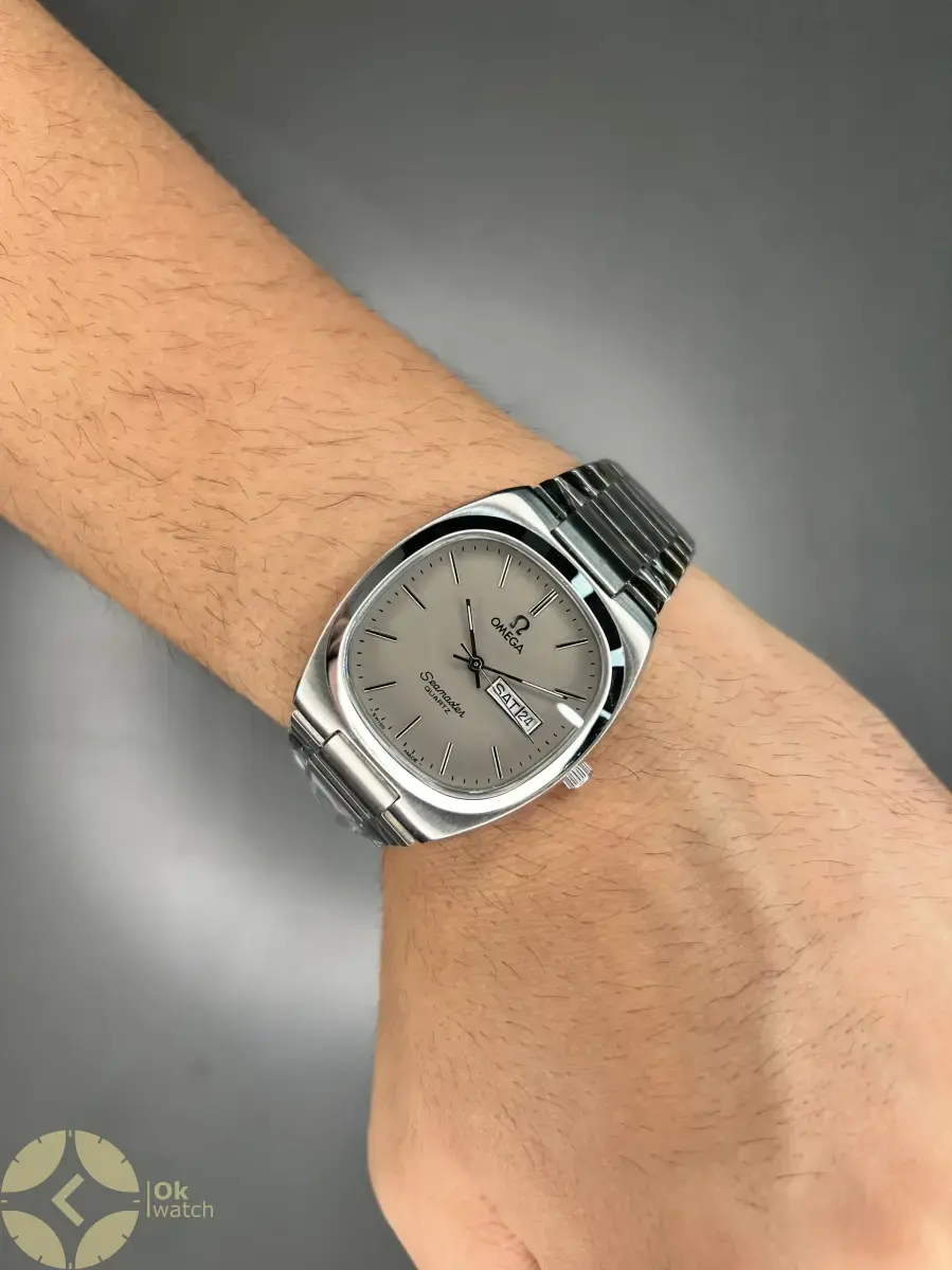 ساعت مچی امگا سیمستر نوستالژی بند سیلور صفحه طوسی Omega Seamaster