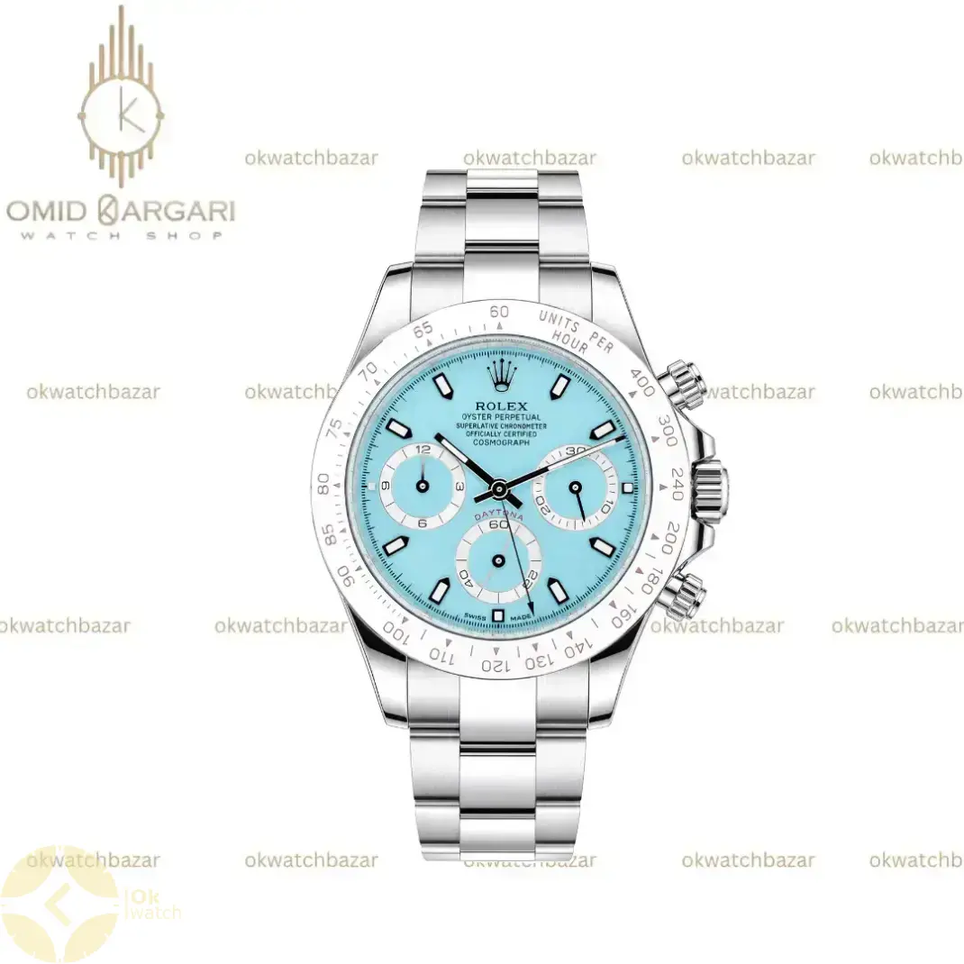 ساعت مچی رولکس دیتونا سیلور صفحه تیفانی Rolex Daytona