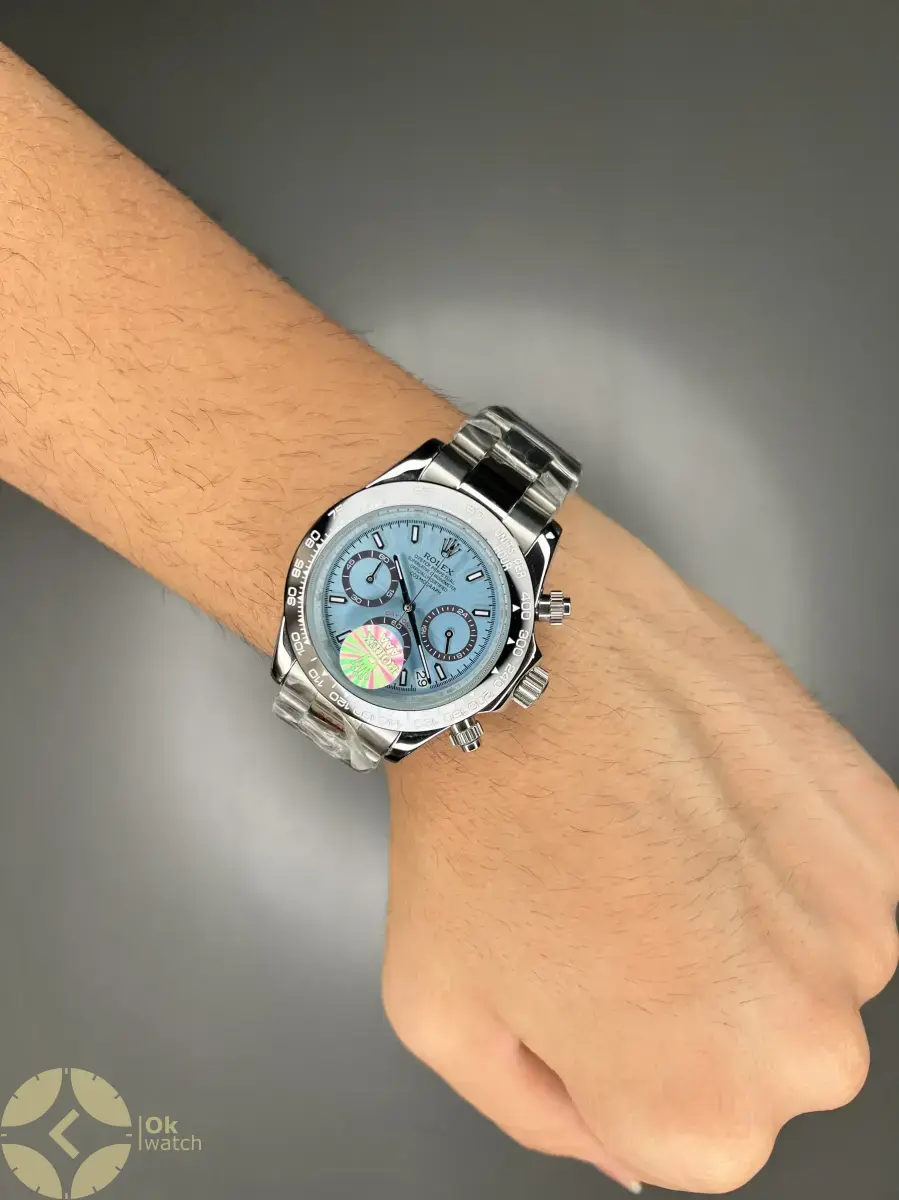 ساعت مچی رولکس دیتونا سیلور صفحه تیفانی بزل مکشی Rolex Daytona