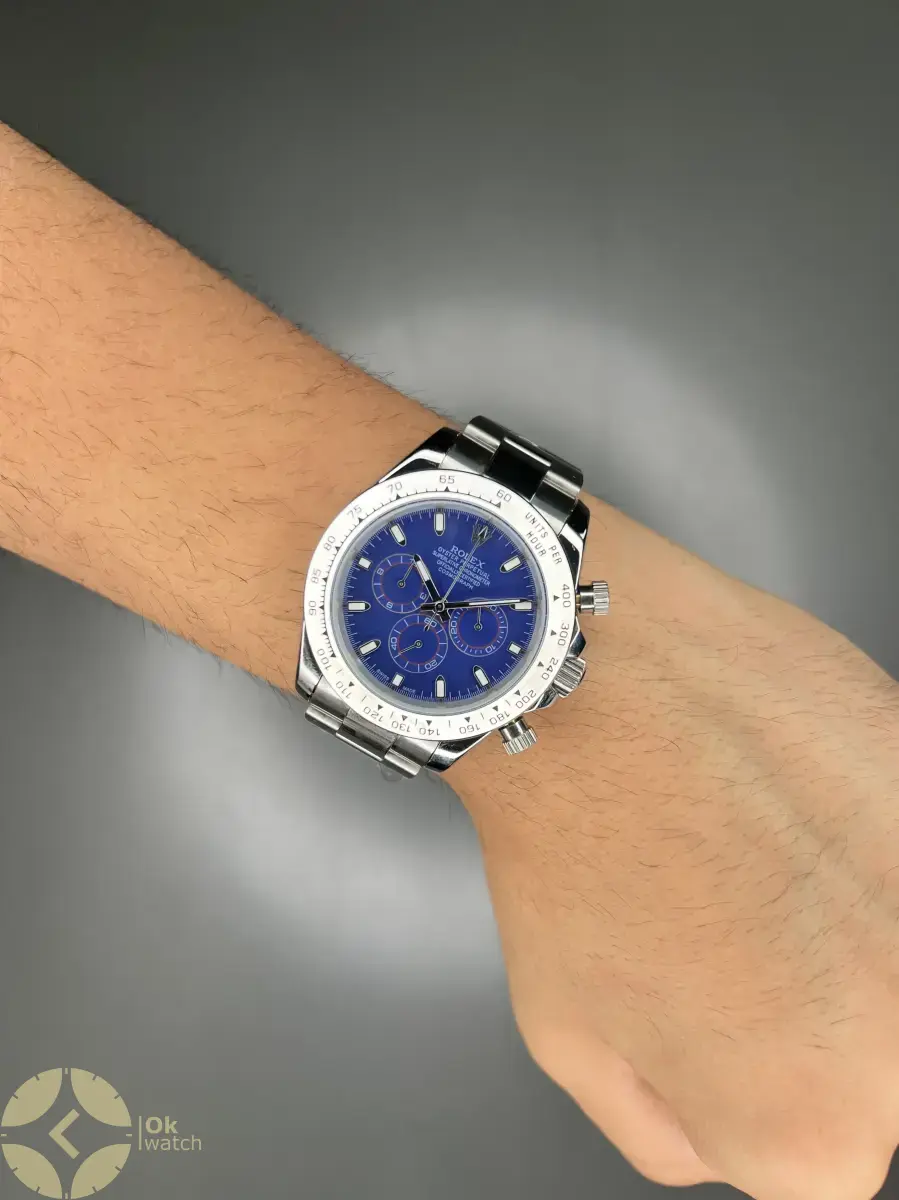 ساعت مچی رولکس دیتونا سیلور صفحه سرمه ای Rolex Daytona