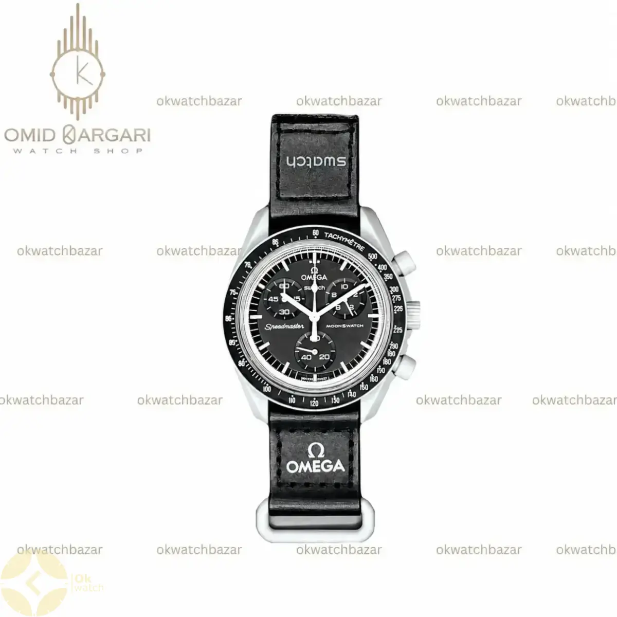 ساعت مچی امگا سواچ ماموریت به ماه Omega x Swatch Mision to the Moon SO33M100