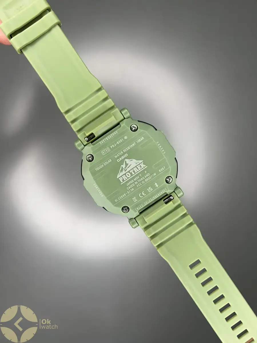 ساعت مچی کاسیو جی شاک پروترک بند رابر سبز Casio G-shock Protrek