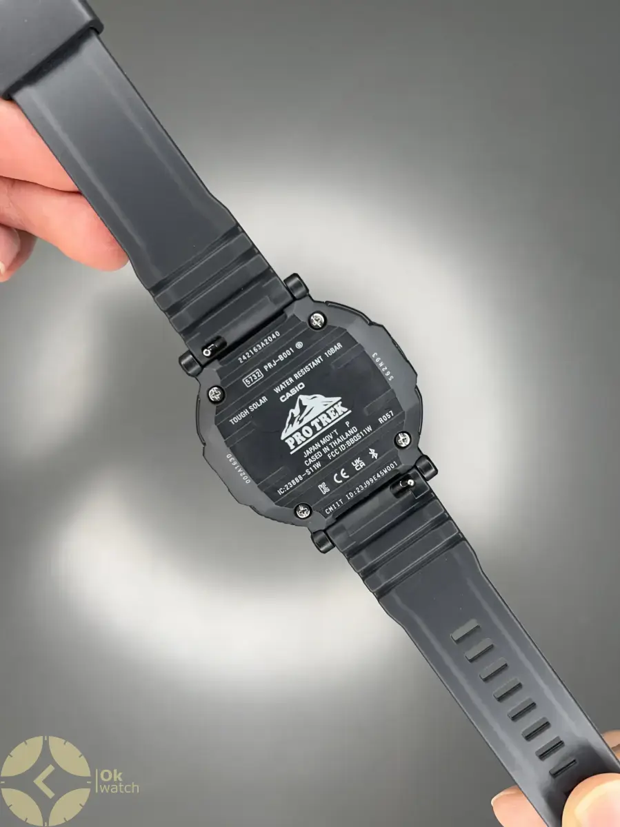ساعت مچی کاسیو جی شاک پروترک بند رابر تمام مشکی Casio G-shock Protrek