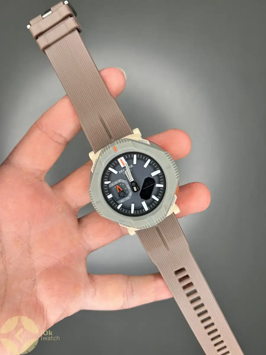 ساعت مچی کاسیو جی شاک پروترک بند رابر قهوه ای Casio G-shock Protrek PRJ-B001-5